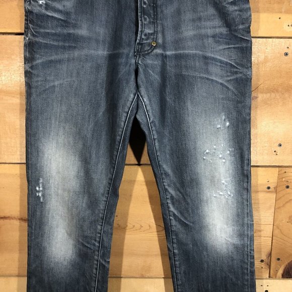 PRPS Fury Button Fly Jeans Mens Size 33x31 Distressed Faded Denim Ripped - Picture 3 of 14